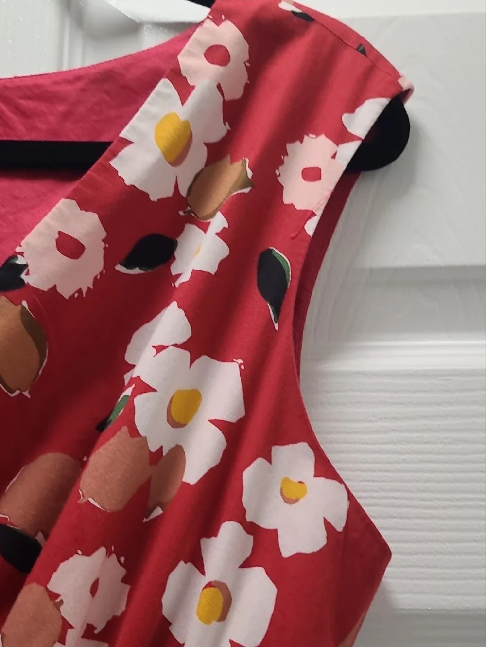Kate Spade Sleeveless Dress Sz XL Red Floral